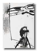 Tabule s nůžkami, 2001, 100x70 cm